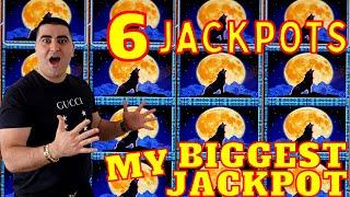 Wolf Run Slot BIGGEST JACKPOT + 6 More HANDPAY JACKPOTS