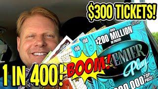 1 in 400 BIG WIN!! +  $300 TICKETS!  $50, $30, $20, $10 Texas Lottery Scratch Off Tickets
