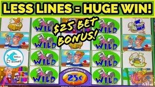 HIGH LIMIT STINKIN’ RICH at FOXWOODS! LESS LINES LEADS TO HUGE WIN $25 BET BONUS