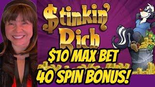 YAY! 40 SPINS ON $TINKIN' RICH ON MAX BET!