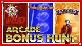 ARCADE BONUS HUNT!!  | The Joker, Napoleon, Vikings of Fortune !!