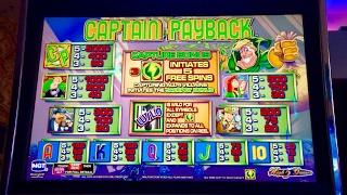 Captain Payback slot machine- 5 bonuses!