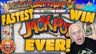 JACKPOT CAME OUT OF NOWHERE!! Fast Jackpot on Lobstermania! | The Big Jackpot