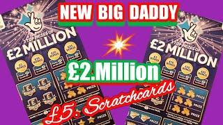 Fantastic Scratchcard Game...with NEW .£2.Million.£5 BIG DADDY's..Merry Millions.& More