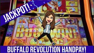 BIG JACKPOT ON BUFFALO REVOLUTION Slot Machine! Max Bet Played at Winstar Casino - HANDPAY!