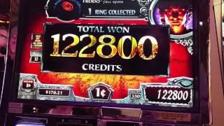 MASSIVE Hand Pay Jackpot Lord of the Rings Slot Machine