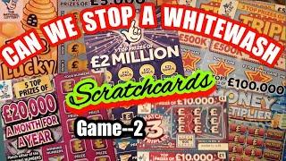 Scratchcards..Games afoot...Triple Jackpot..Big Daddy..M/Multiplier. MATCH 3..Bee Lucky.£20,000 mth