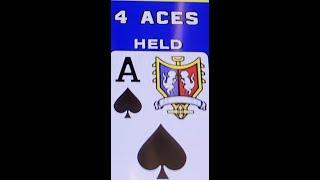Aria Casino Gem Bar High Limit Video Poker ~Triple Double Bonus Poker ~ I Hit a Four Aces Jackpot