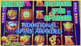 ️ Dancing Drums Explosion ️Max Bet Session $10 Bonus Slot Machine Casino