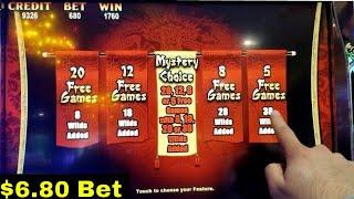 Gold Pays Slot Machine $6.80 Max Bet Bonuses Won + Progressive Pick Feature | Live Slot Play w/NG