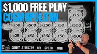 $1,000 FREE PLAY Turned Into $_____ At Cosmopolitan