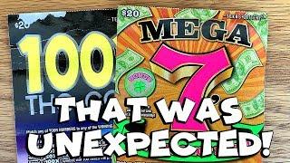OH YEAH! $20 100X The Cash + $20 Mega 7's!  TEXAS LOTTERY Scratch Off Tickets