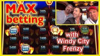 Max Betting on QUICK HITS with my Boys, WCF!   Brian Christopher Slots