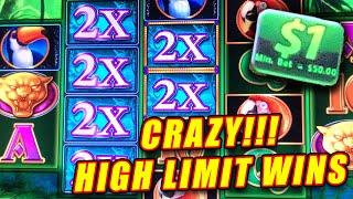 INSANE $150 BETS ON PROWLING PANTHER IN HIGH LIMIT SLOTS  BIG JACKPOT WINS   MASSIVE!