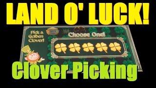 • LEPRECHAUN’s GOLD LAND O’ LUCK SLOT MACHINE WINS! Clover Patch Slot Machine Bonus! ~DProxima