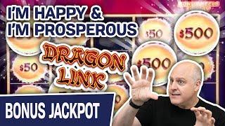 HANDPAY ALERT: I’m Happy & I’m Prosperous  Can You Guess The Dragon Link Game?