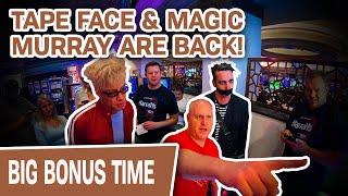 LAS VEGAS High-Limit Harrah’s SLOTS!  Tape Face & Magic Murray Are BACK WITH A VENGEANCE