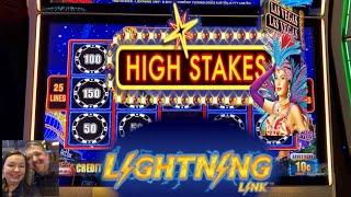 HIGH STAKES Finally Plays Back With Us! OUR NEW FAVORITE LIGHTNING LINK???