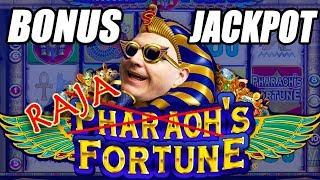 8 FREE GAMES  BONUS ROUND JACKPOT!  Pharaoh's Fortune Slot Machine | The Big Jackpot