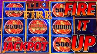 High Limit Lighting Link Tiki Fire HANDPAY JACKPOT ️$50 Bonus Round Slot Machine Casino