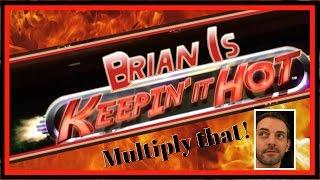 Brian is Keeping' it Hot!  MULTIPLIER MONDAYS  Live Play Slots / Pokies in Las Vegas and SoCal