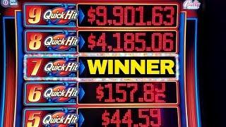 QUICK HIT RICHES Slot-BIG WIN - 7 Quick Hits Hit & Free Games | Great Session | Walking Dead Slot