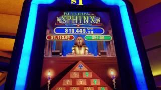 Return Of The SPHINX Slot Machine Live Play!!!! Max Bet $5