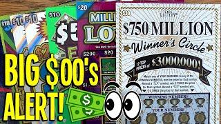 BIG $00's Alert!  $110/TICKETS! $30 Winner's Circle + Cowboys  Texans  TX Lottery Scratch Offs