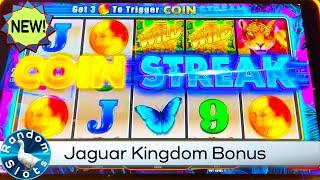 New️Jaguar Kingdom Coin Streak Slot Machine Bonus