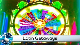 Latin Getaways Wheel of Fortune Cash Link Slot Machine Wheel Spin