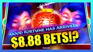 I WAS WINNING SO I MAX THE BET  FU DAO LE BONUS  GOOD FORTUNE ARRIVES AT A LOCAL CASINO!