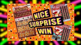 CRACKING GAME..and WINNERS...GOLDFEVER..WIN £50..JOLLY 7s..HOT £50s...SUPER 7s..SCRATCHCARDS
