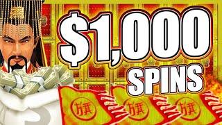 MASSIVE NIGHT OF HIGH LIMIT SLOTS!  BETS UP TO $1,000/SPIN ON DRAGON LINK!