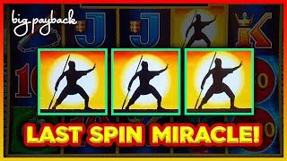 LAST SPIN MIRACLE! NEW Lightning Dollar Link Kung Fu Master Slot!