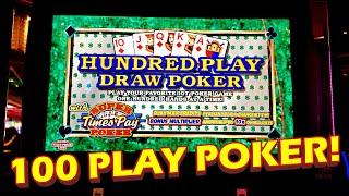 SUPER TIMES PAY 100 HUNDRED PLAY VIDEO POKER!!! * DOUBLE DOUBLE AND DEUCES WILD WITH MOM LOWROLLER!