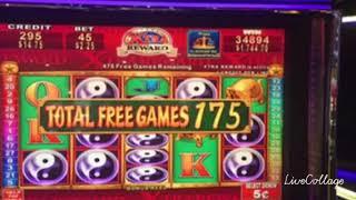 China Shores Slot Machine Full Screen Bonus Jackpot Compilation New York Casino Las Vegas 12-17
