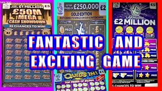 Absolutely AMAZING  Scratchcards£50M.MEGA£2 Million£250,000 Gold.BingoWIN £50Quids in