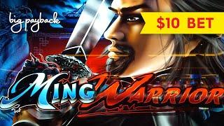 AWESOME COMEBACK! Ming Warrior Slot - $10 RETRIGGER BONUS!