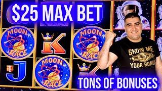 Tons Of Bonuses & Nice WIN$ On Moon Race Lightning Link Slot | Making Money At Casino | SE-1 | EP-6