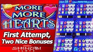 More More Hearts Slot - First Attempt, Two Nice Free Spins Bonuses