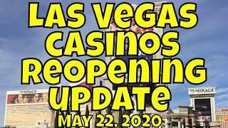 Las Vegas Casinos Reopening Update for May 22, 2020