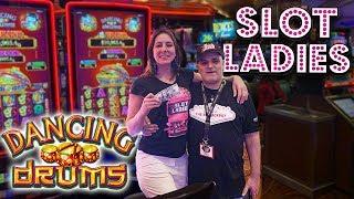 •$100 Dancing Drums Slot Play •with SURPRISE Special Guest! | Slot Ladies