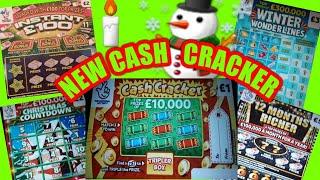 NEW Christmas CASH CRACKER Scratchcards"12 Mths RICHER"CHRISTMAS COUNTDOWN"WONDERLINES"INSTANT £100