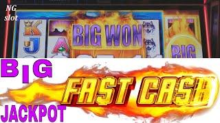 Buffalo Slot Bonus &  BIG JACKPOT Progressive Won !!  Fast Cash Edition