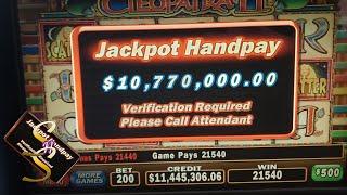 Cleopatra 2 - High Limit Slot Play - Massive Bonus Round Jackpot!