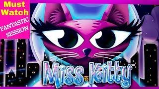 Wonder 4 Miss Kitty JACKPOT WON - FANTASTIC SESSION | 8 Times Bonus Won | Lock It Link Slot Bonus
