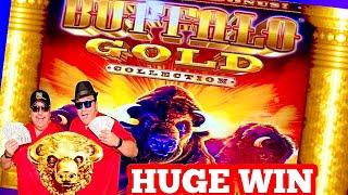 HUGE WIN! OVER 400X BET BUFFALO GOLD SLOT!56 SPIN BONUS!CASINO GAMBLING!