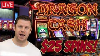 Dragon Cash $25 Spins Live from Las Vegas - Looking for the 100K Grand Jackpot!