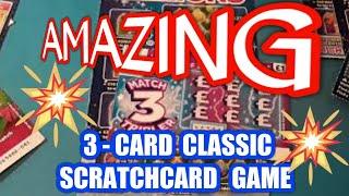 Wow!  3 Card Wonder Game        SCRATCHCARDS classic game .......WhooooOOOOOOO