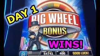 WINNING WEEKEND DAY 1: HANDPAY and other slot wins (in order).